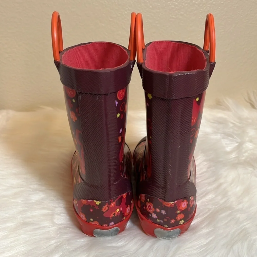 Kamik Floral Butterfly Rubber Boots